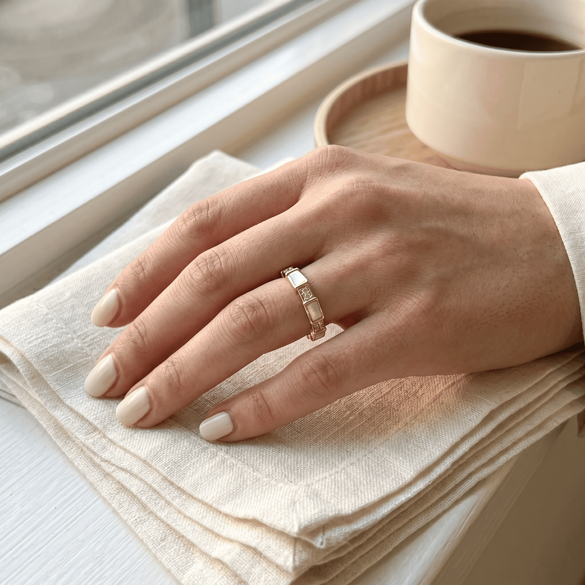Ivory Bow Ring