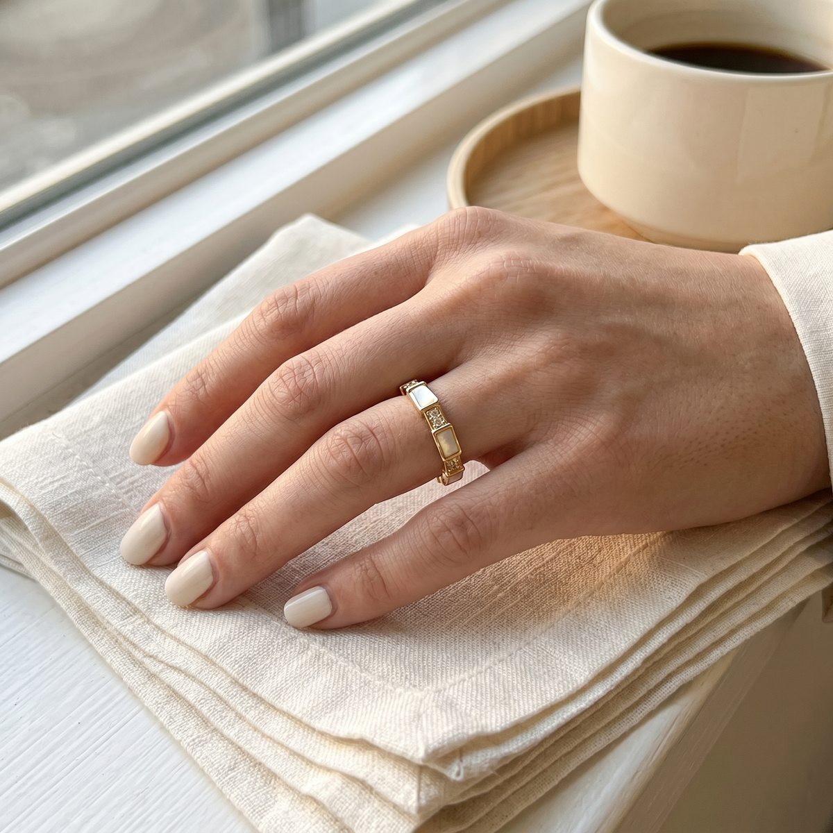 Ivory Bow Ring