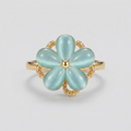 Azure Petal Ring
