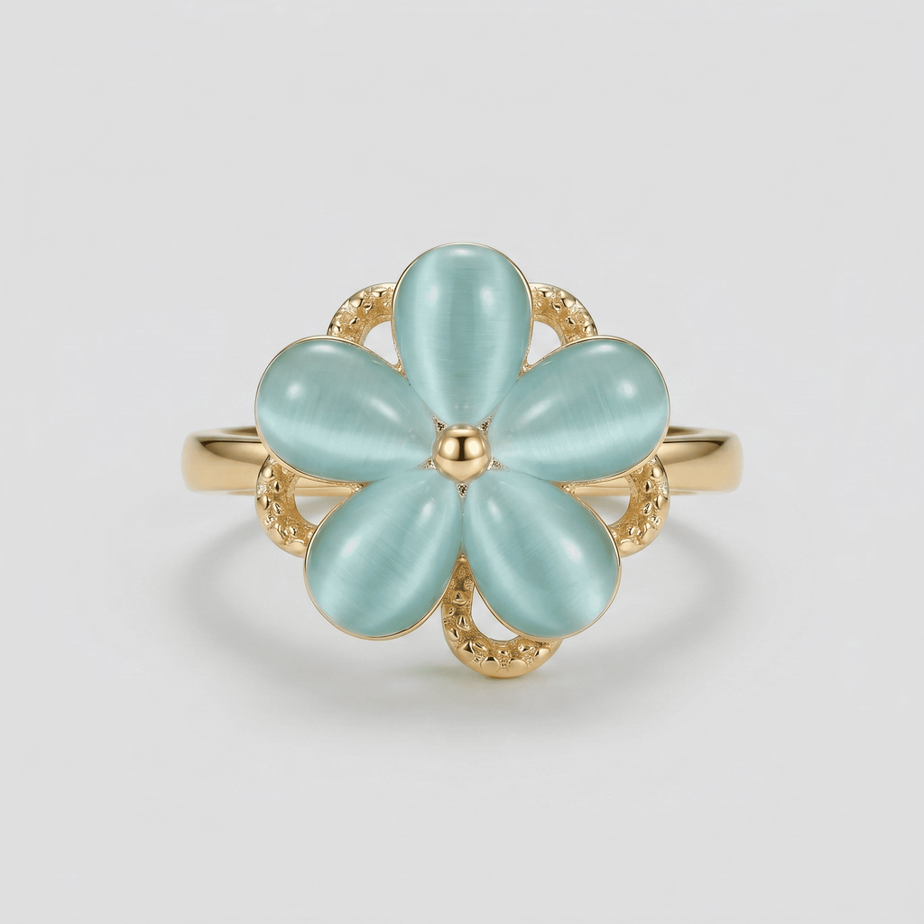 Azure Petal Ring