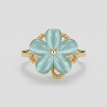 Azure Petal Ring