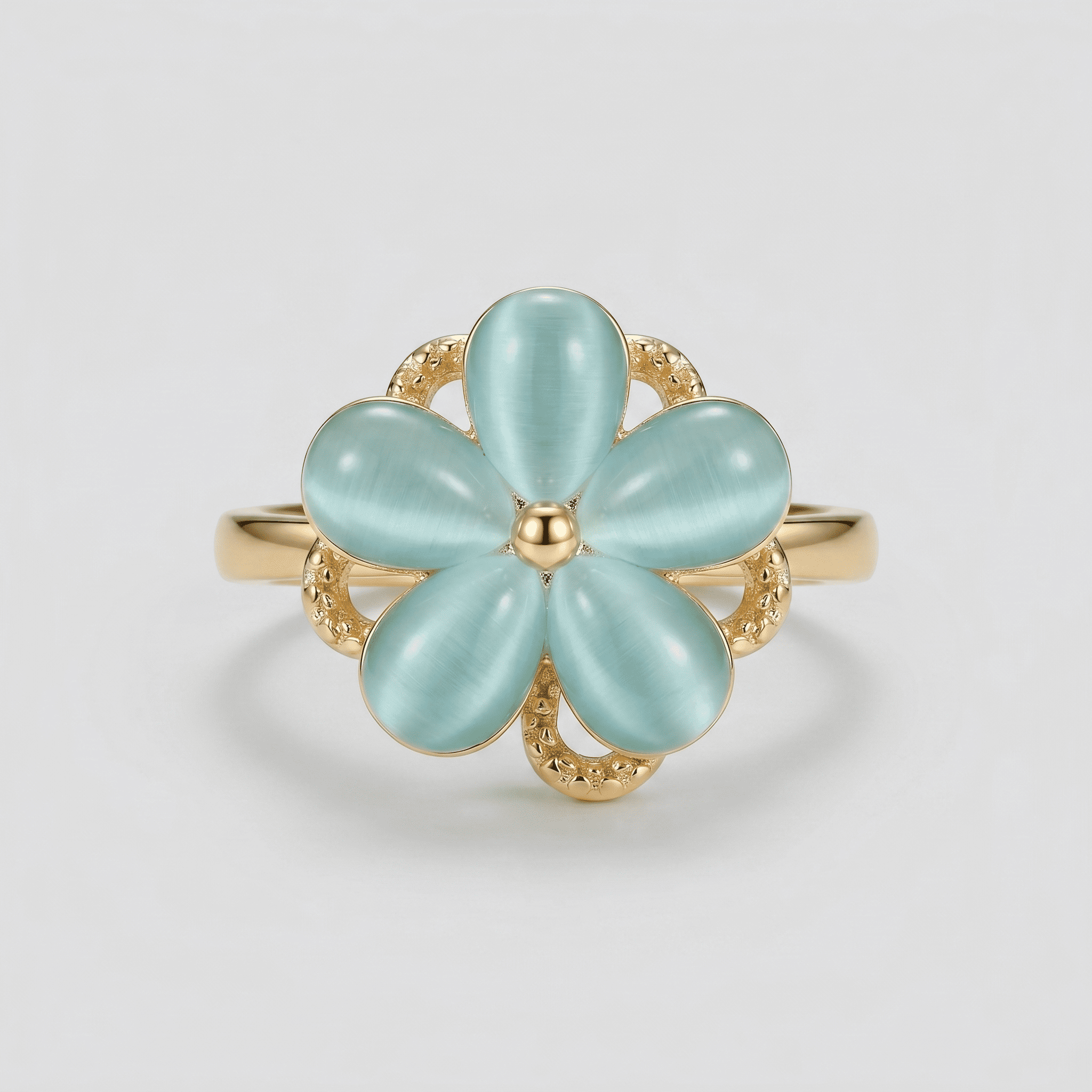 Azure Petal Ring