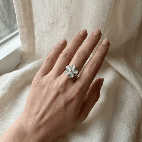 Azure Petal Ring