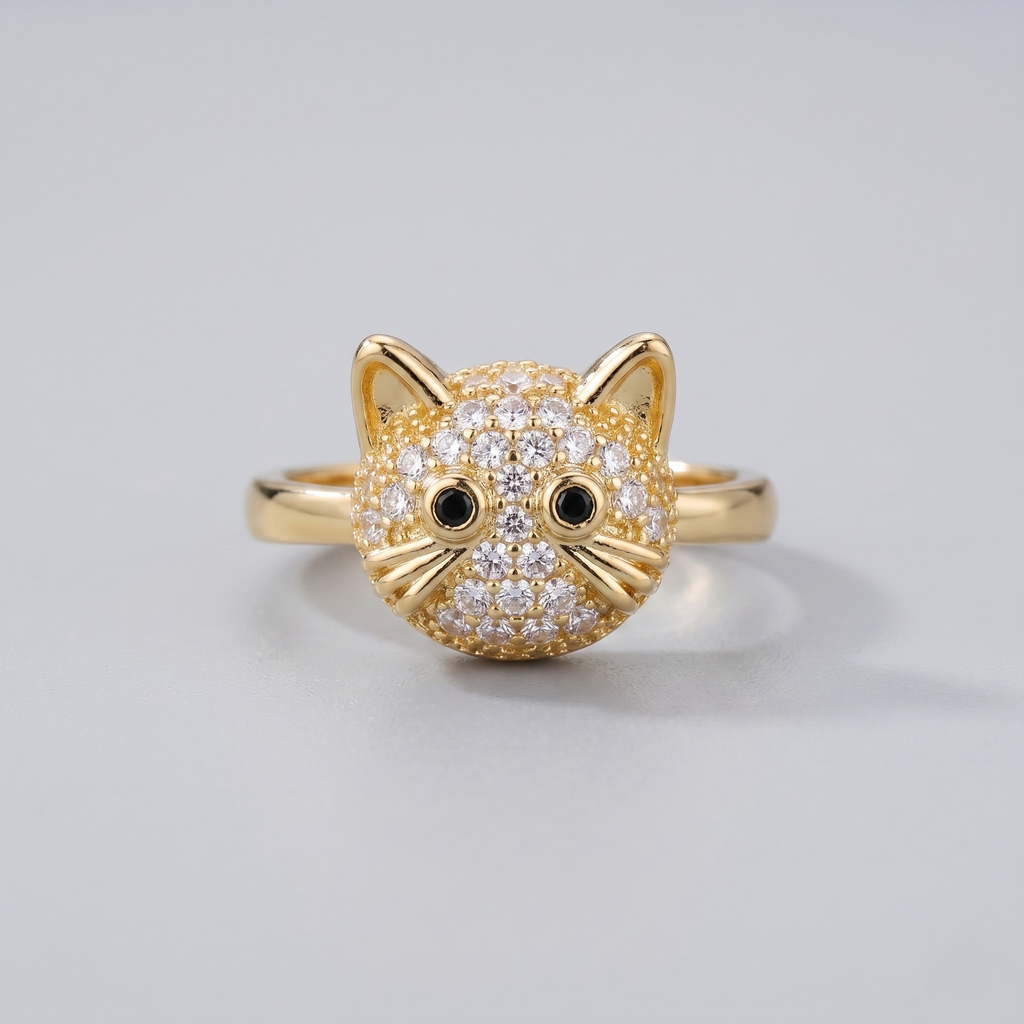 Blooming Kitty Ring