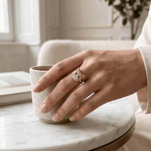Blooming Kitty Ring