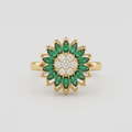 Emerald Fleur Ring