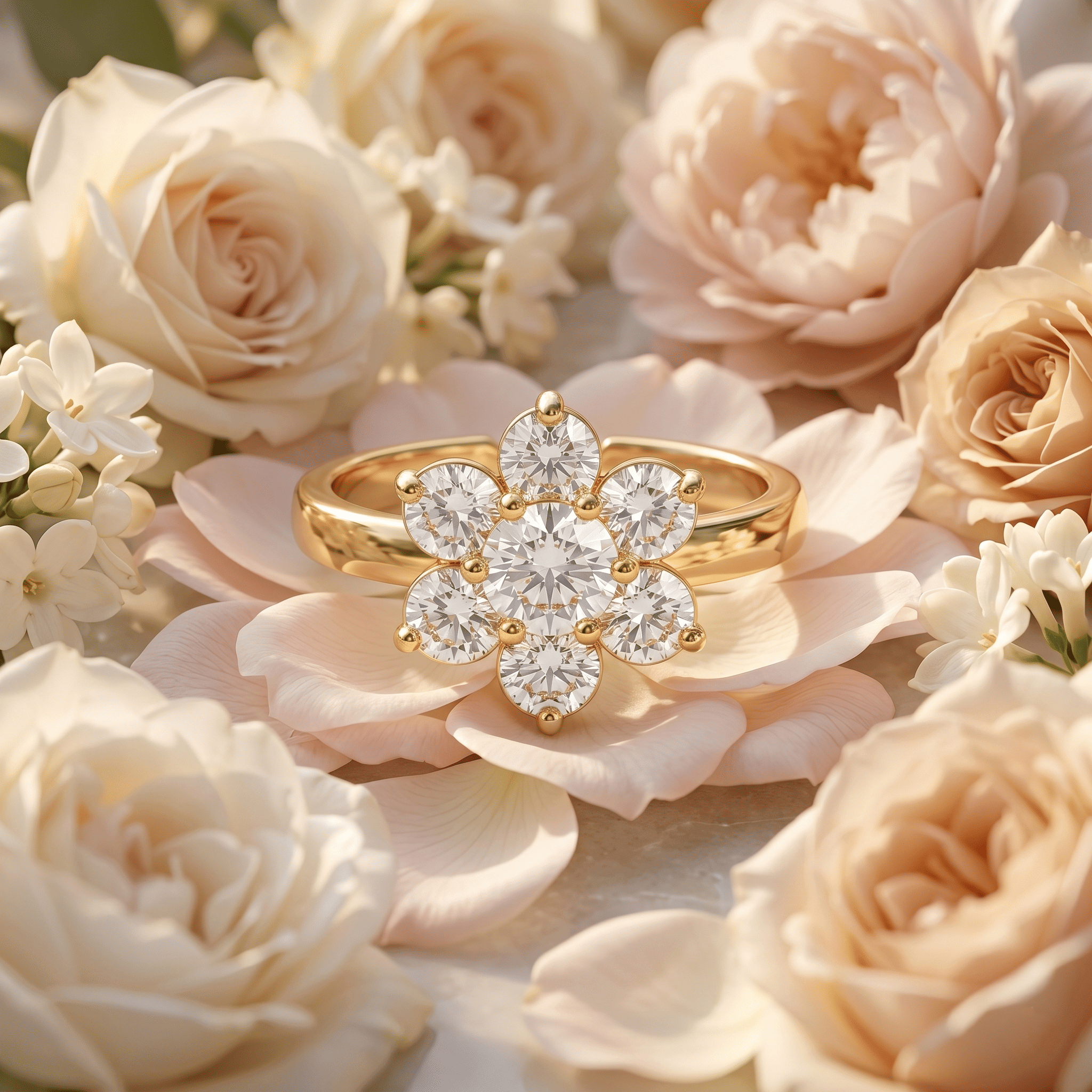 Fleur Étoilée Ring