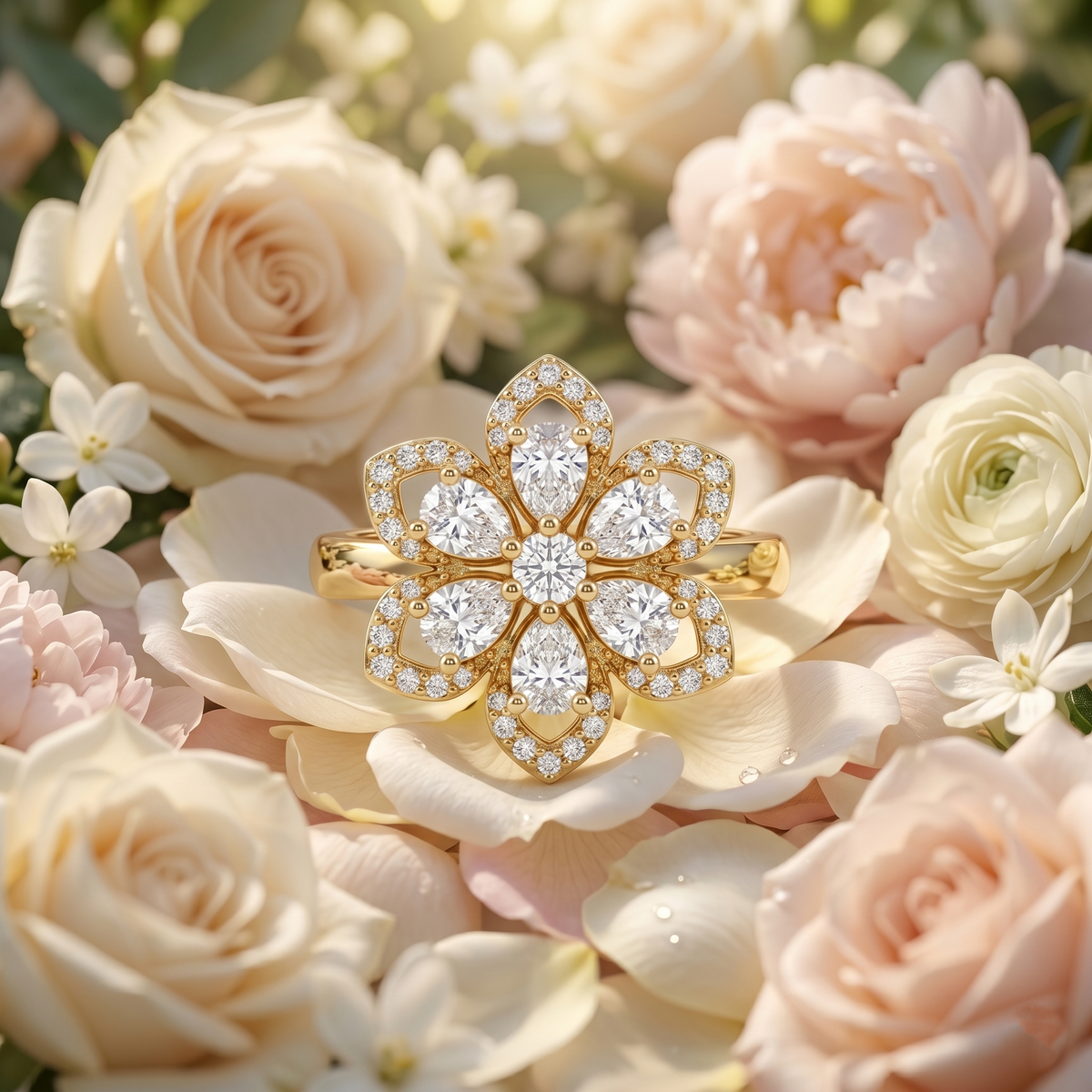 Fleur Dorée Ring