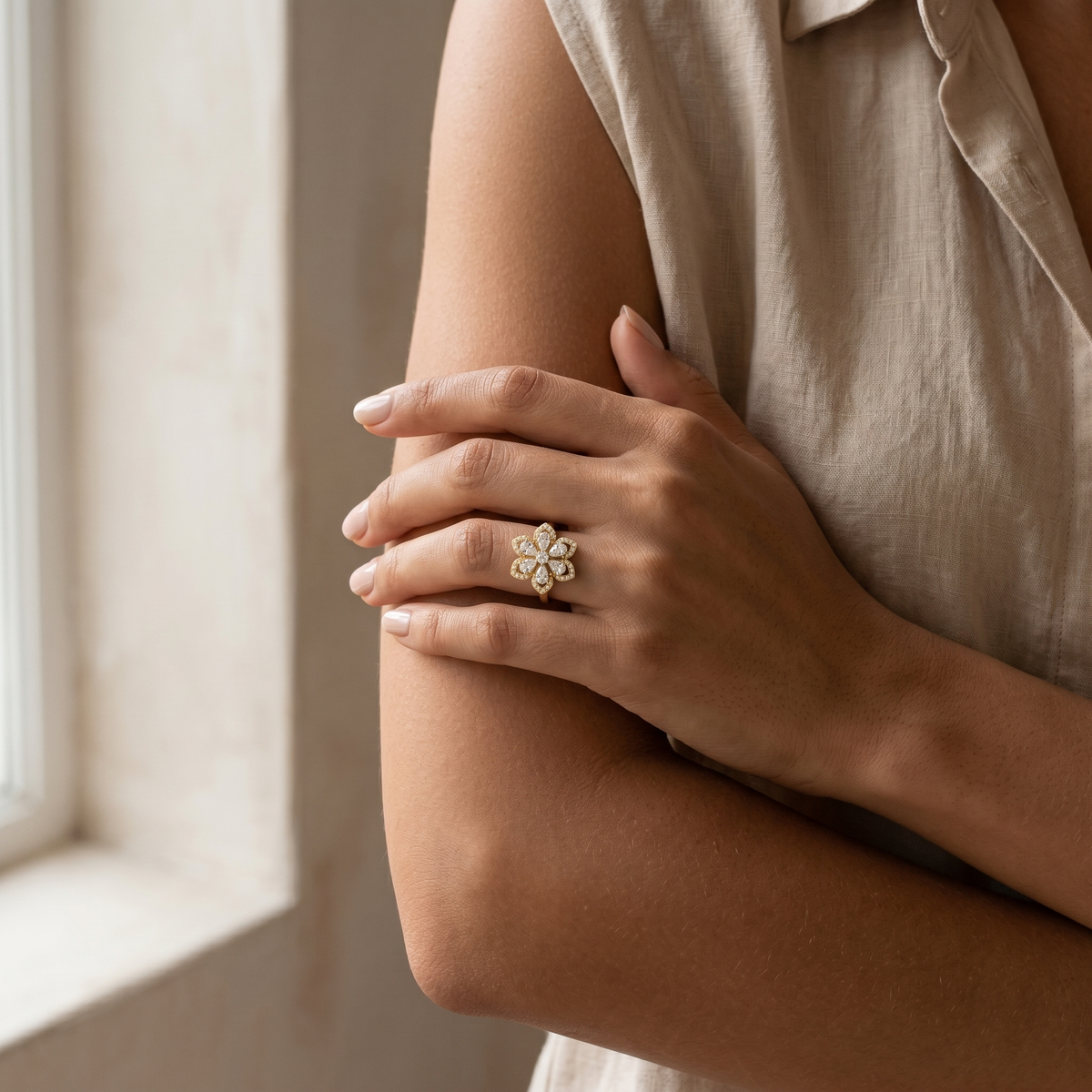 Fleur Dorée Ring