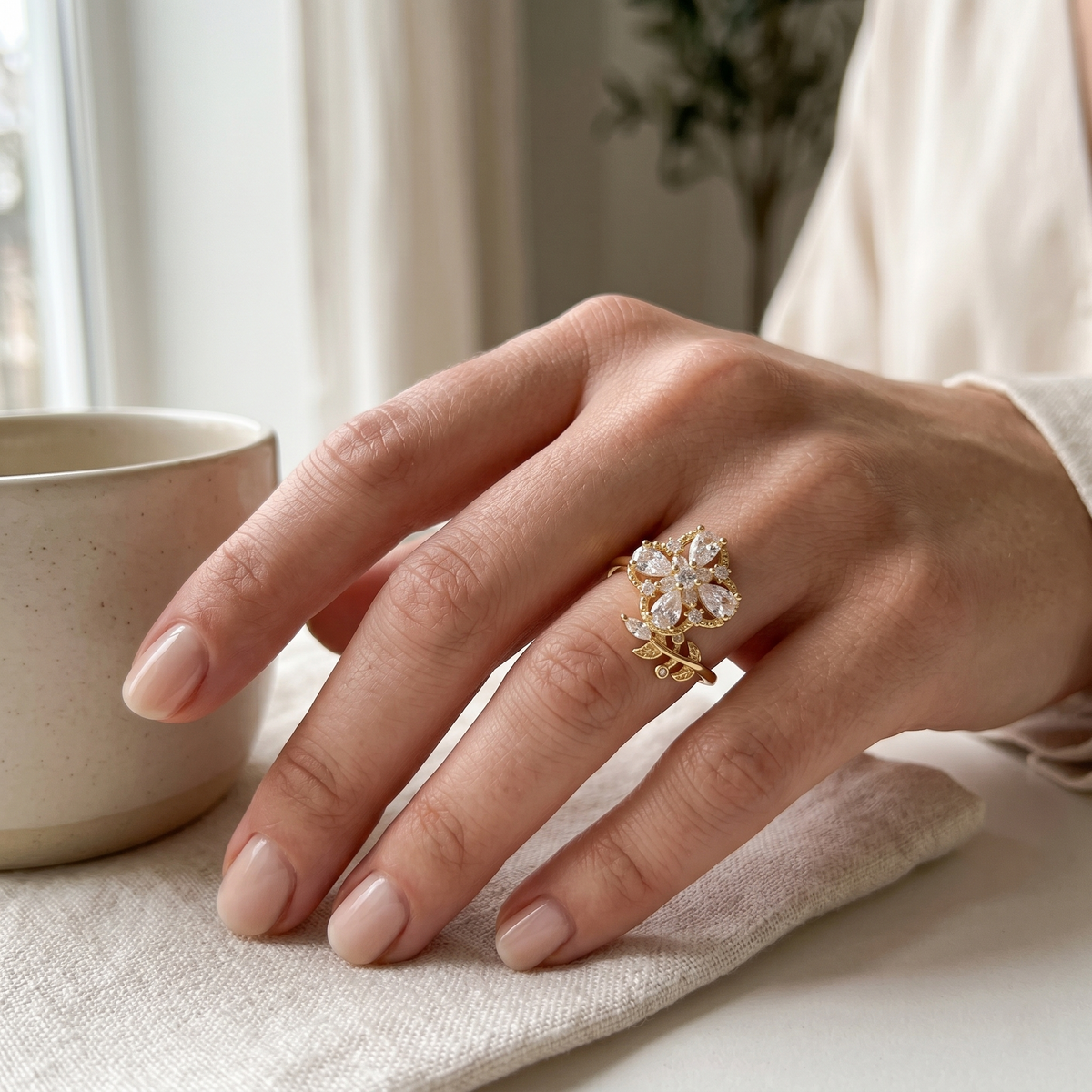 Fleur Éternelle Ring