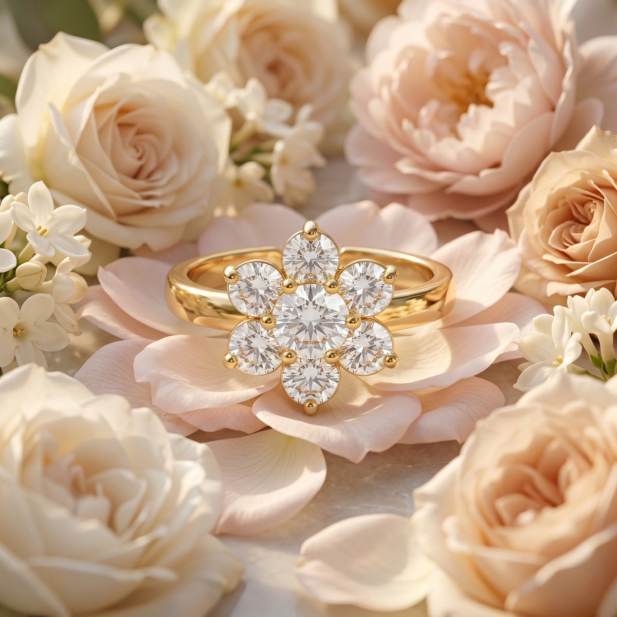 Fleur Étoilée Ring