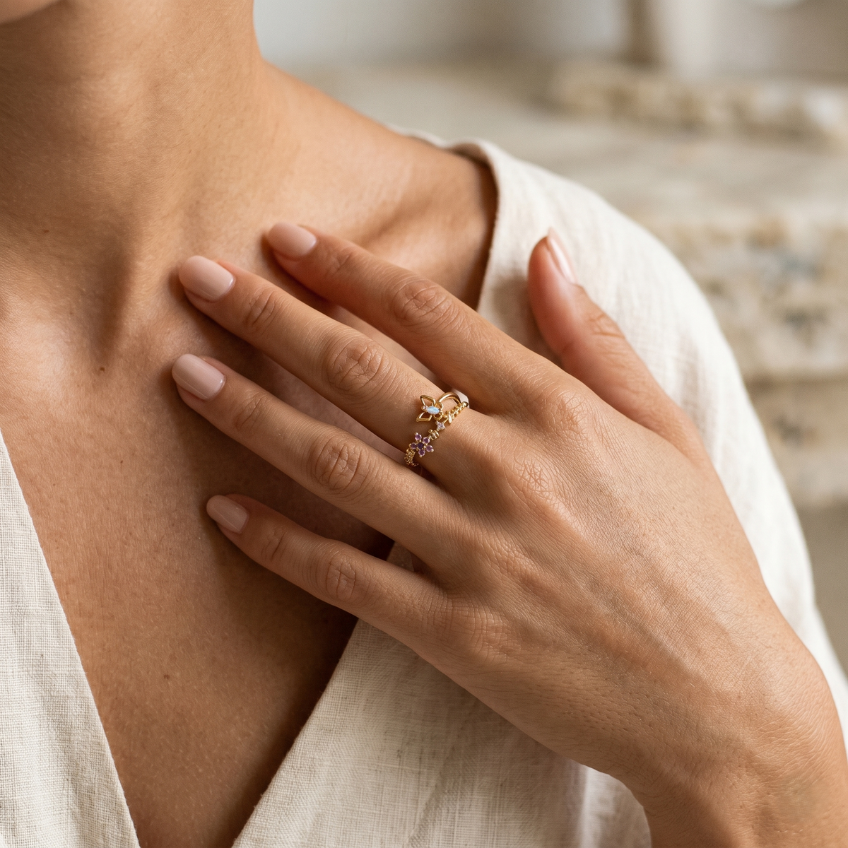Papillon Lumière Ring