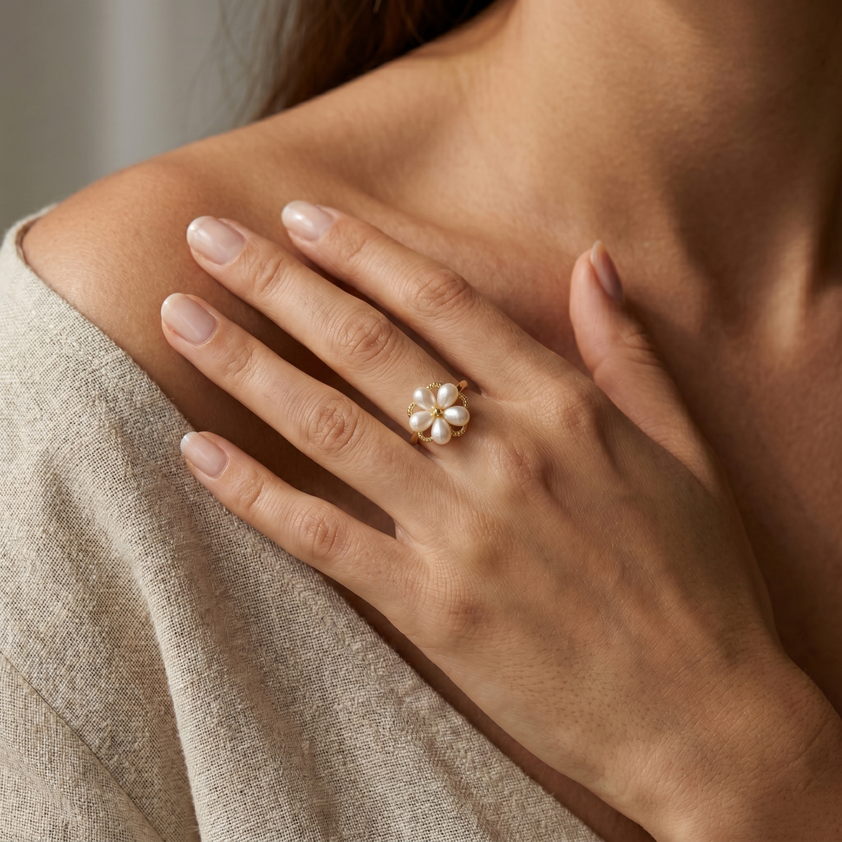 Pearl Blossom Ring