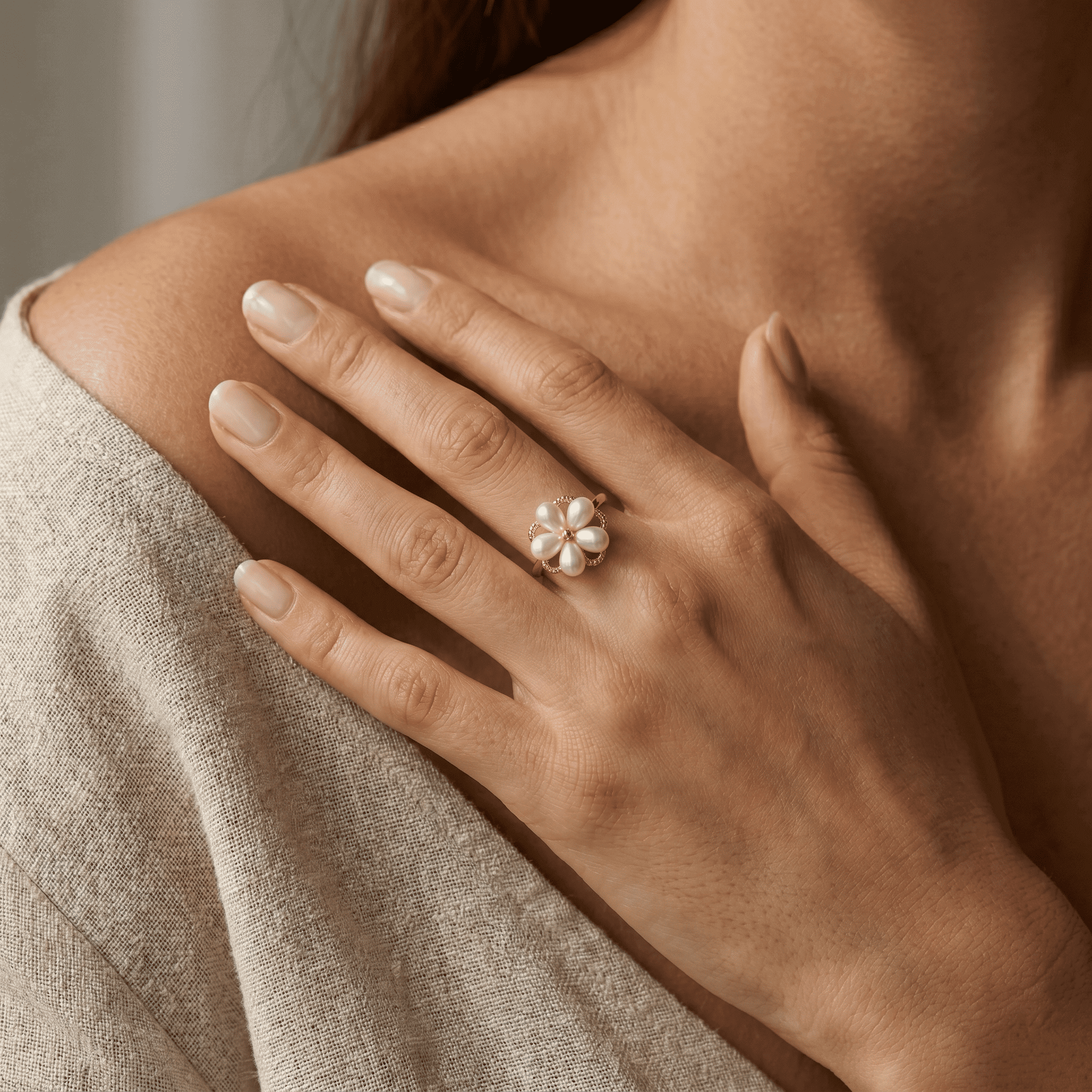 Pearl Blossom Ring