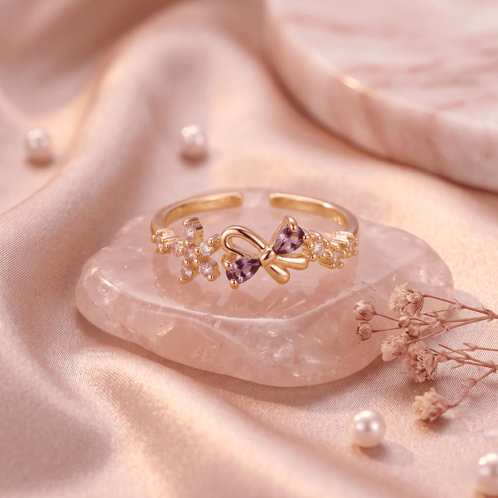 Rosé Papillon Ring