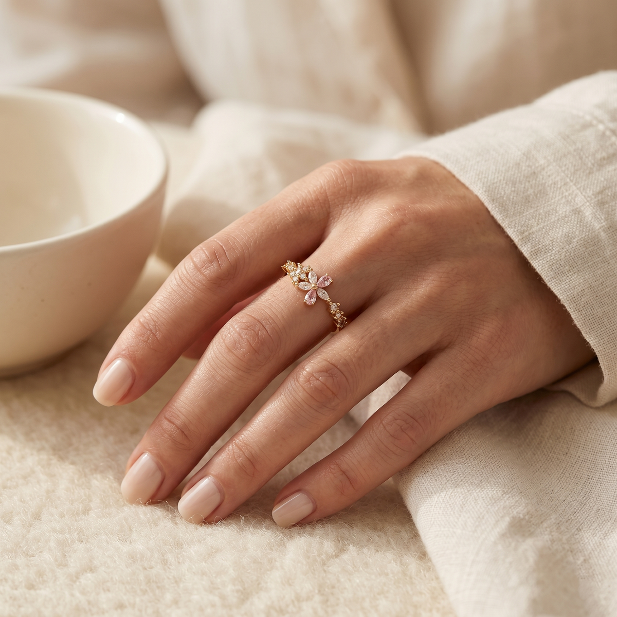 Rosé Étoile Ring