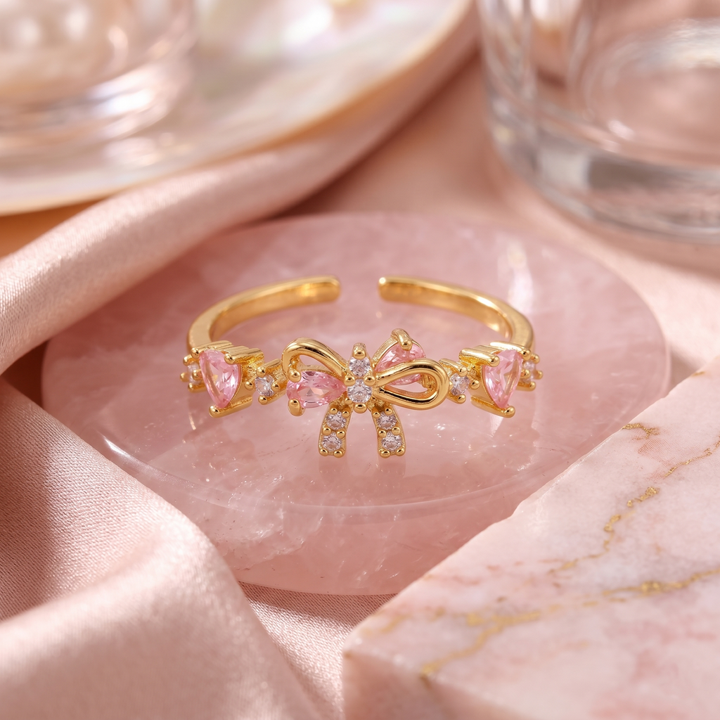 Rosé Noeud Ring