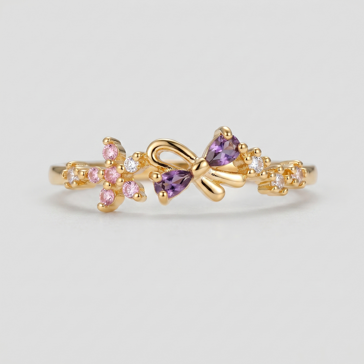 Rosé Papillon Ring